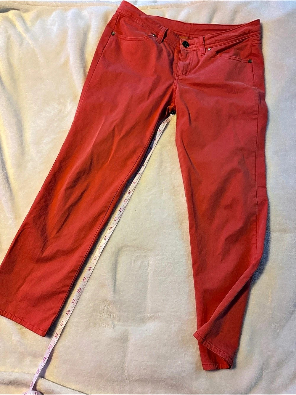 Tory Burch Red  Pants Waist 27